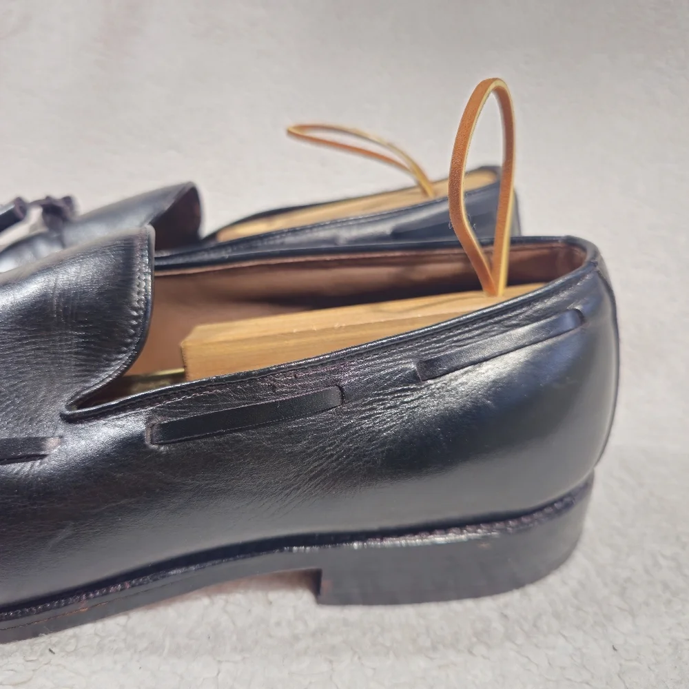 Allen Edmonds Black Leather Tassel Loafers Size 9 C